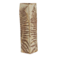 Brutalist stoneware vase with a floral decoration. 1970s.