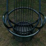 Pair of rattan armchairs