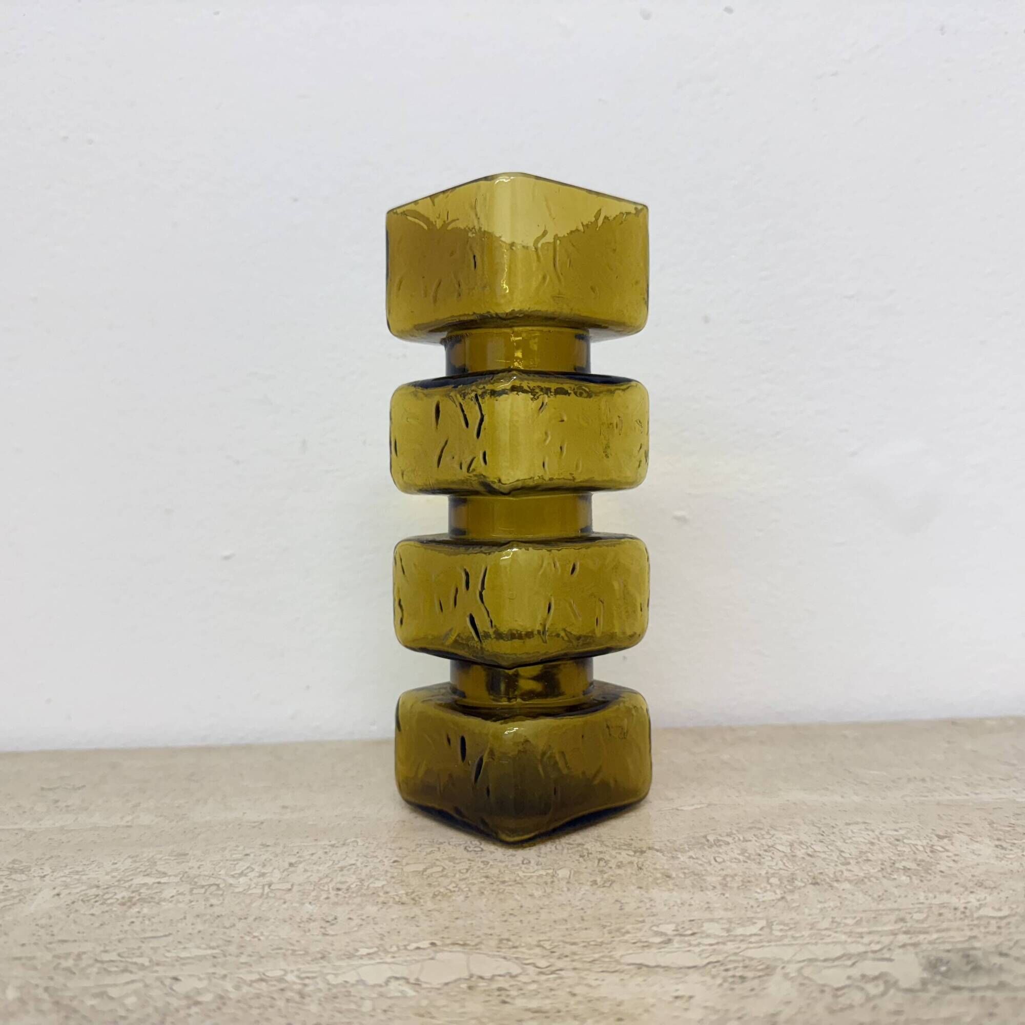 Pala glass vase by Helena Tynell for Riihimaki Glass Finland 1960’s