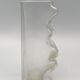 Vase in thick glass with frosted effect stamped by claus josef riedel