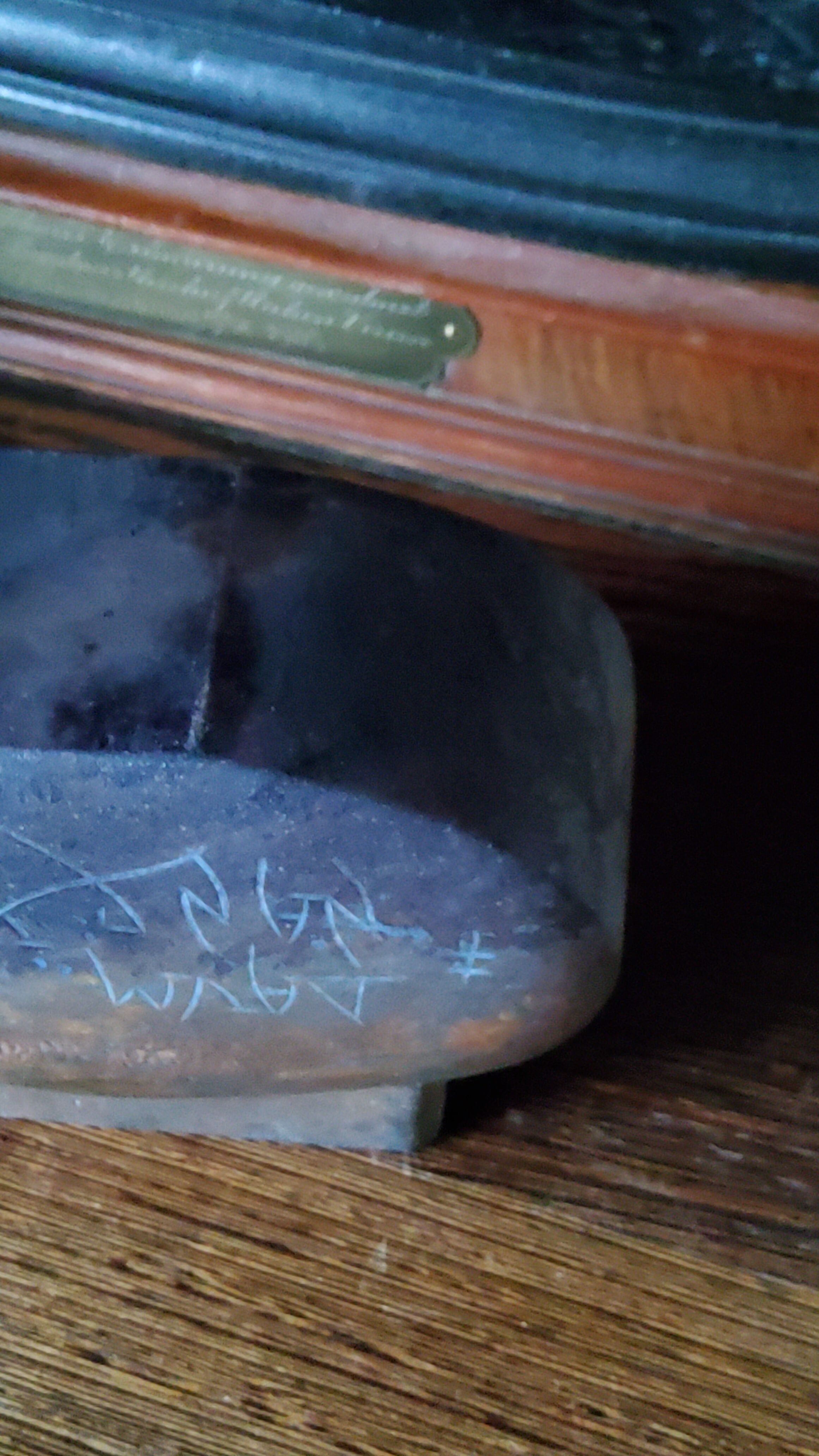 Daum vase in marmoreen glass from the 30s