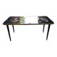 Vintage coffee table 50s - golden bird décor