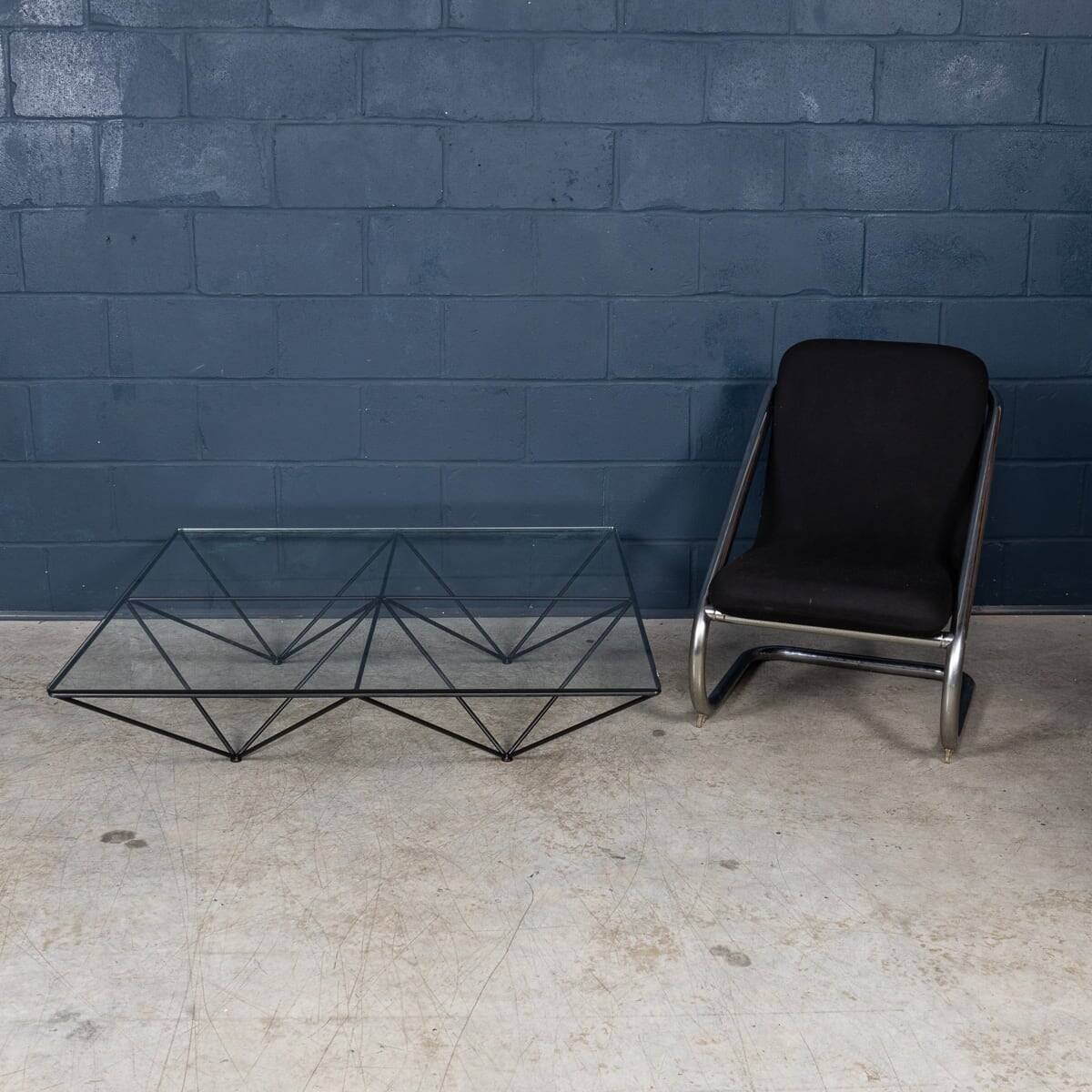 Vintage 20thc italian "alanda" coffee table by paolo piva for b&b italia