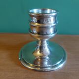 Silver metal design candle holder