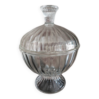 Old sugar bowl or glass candy dish