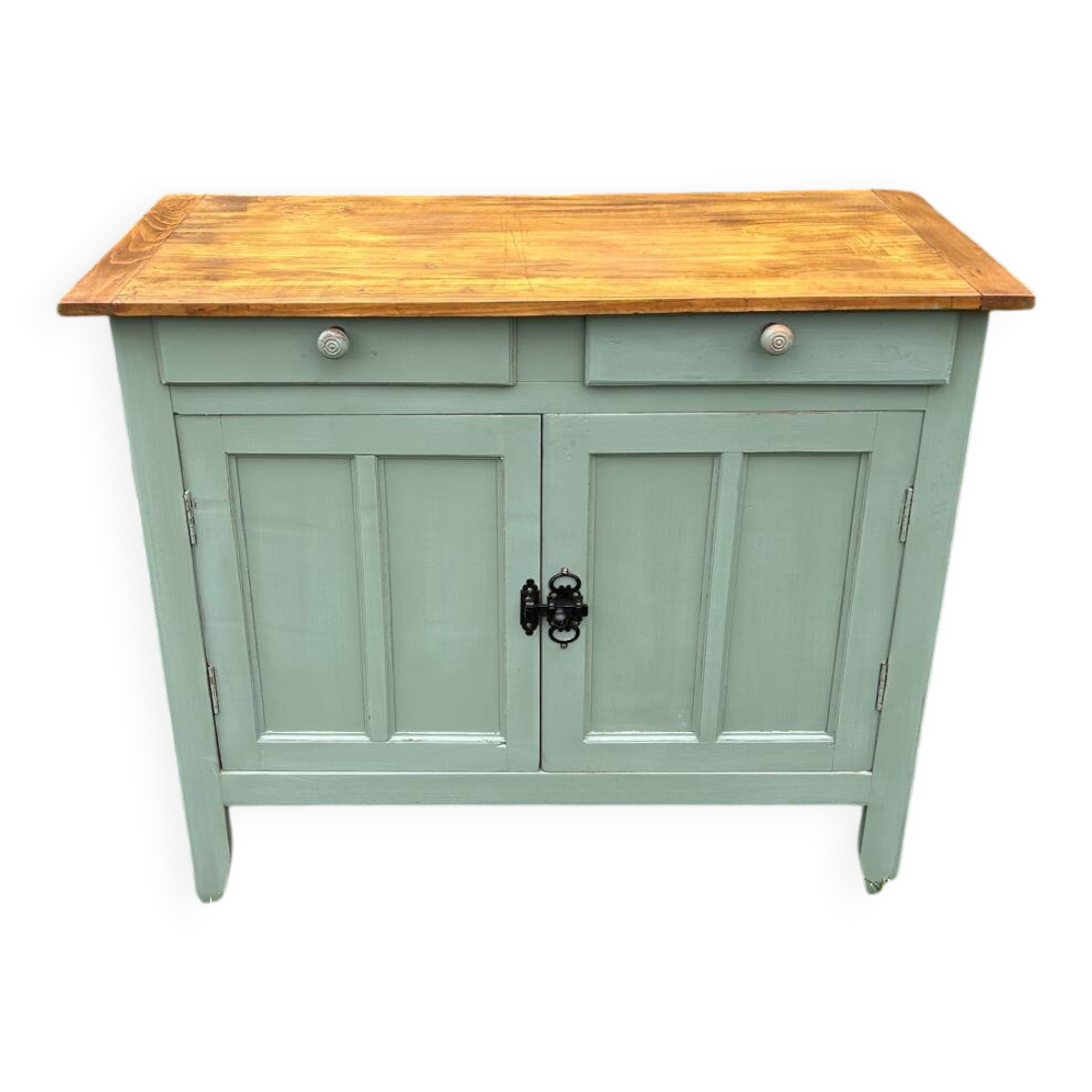 Buffet parisien vintage couleur vert cèdre