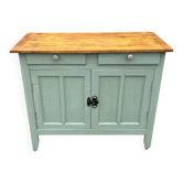 Vintage Parisian sideboard in cedar green