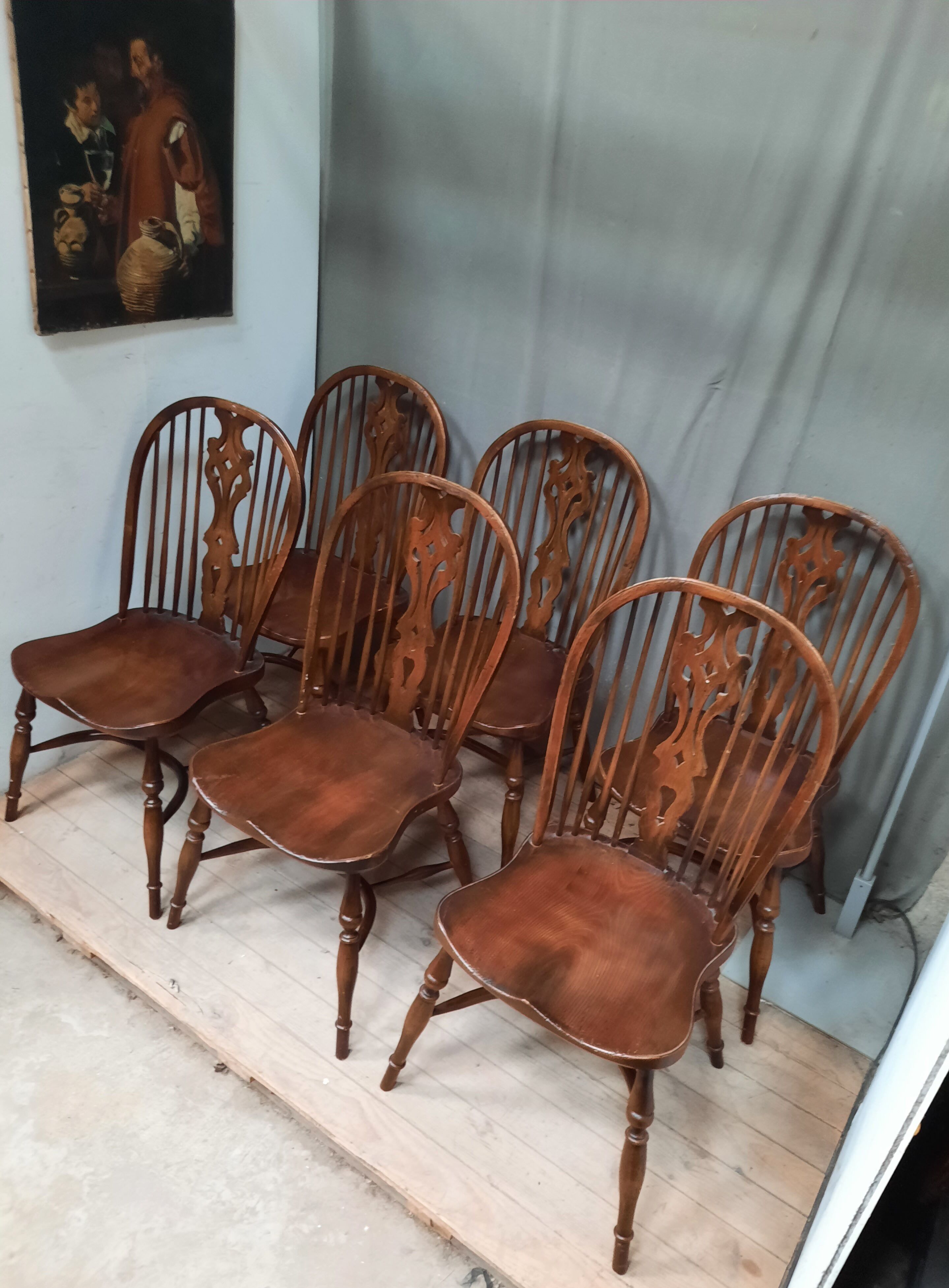 Series of 6 American chairs