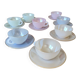 Arcopal service - 8 cups and saucers