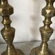 Pair of solid brass candlesticks
