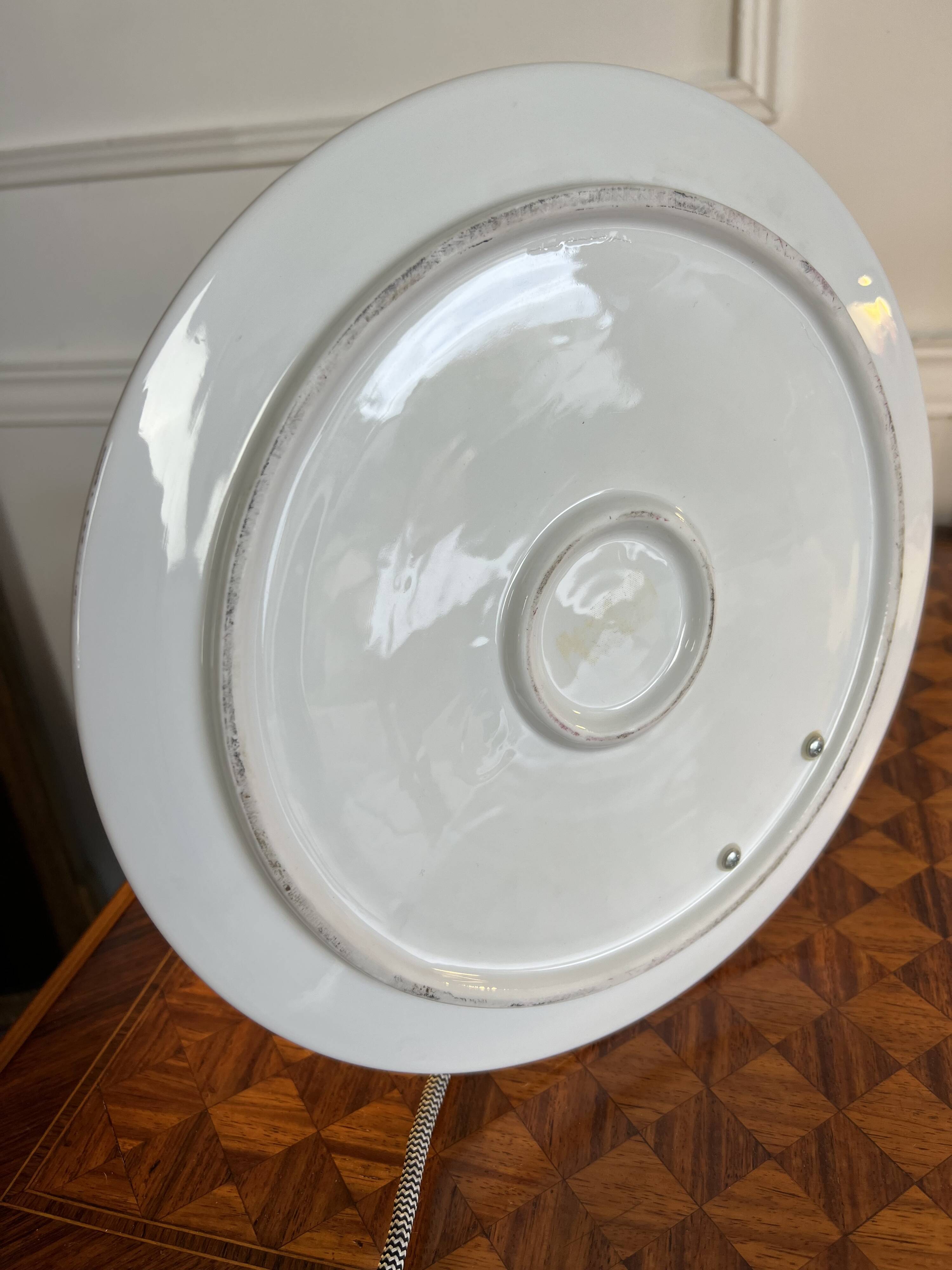 Lamp by Ingo Maurer 1982 bibibibi limited edition metal / porcelain model