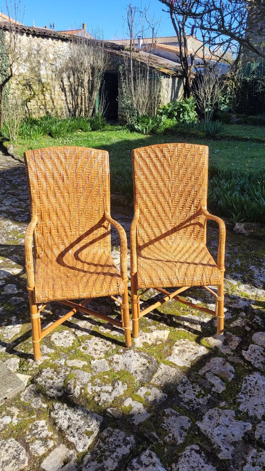 Fauteuils en rotin