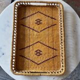 Vintage woven rattan top