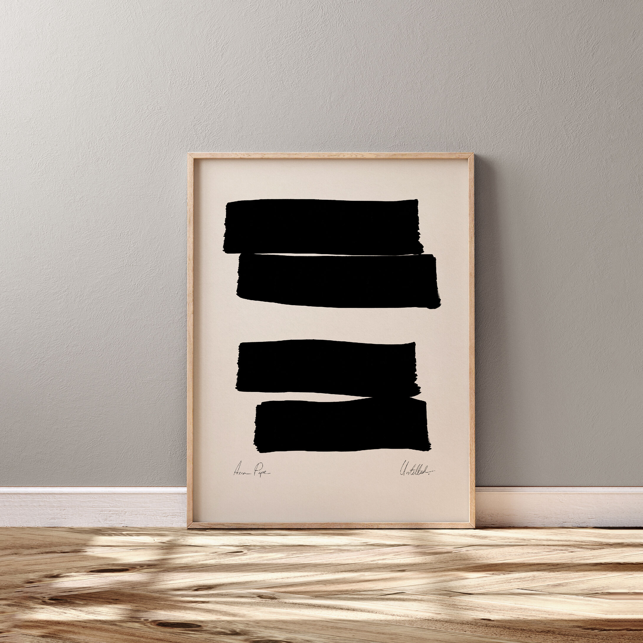 Framed abstract giclee art print 50x70cm