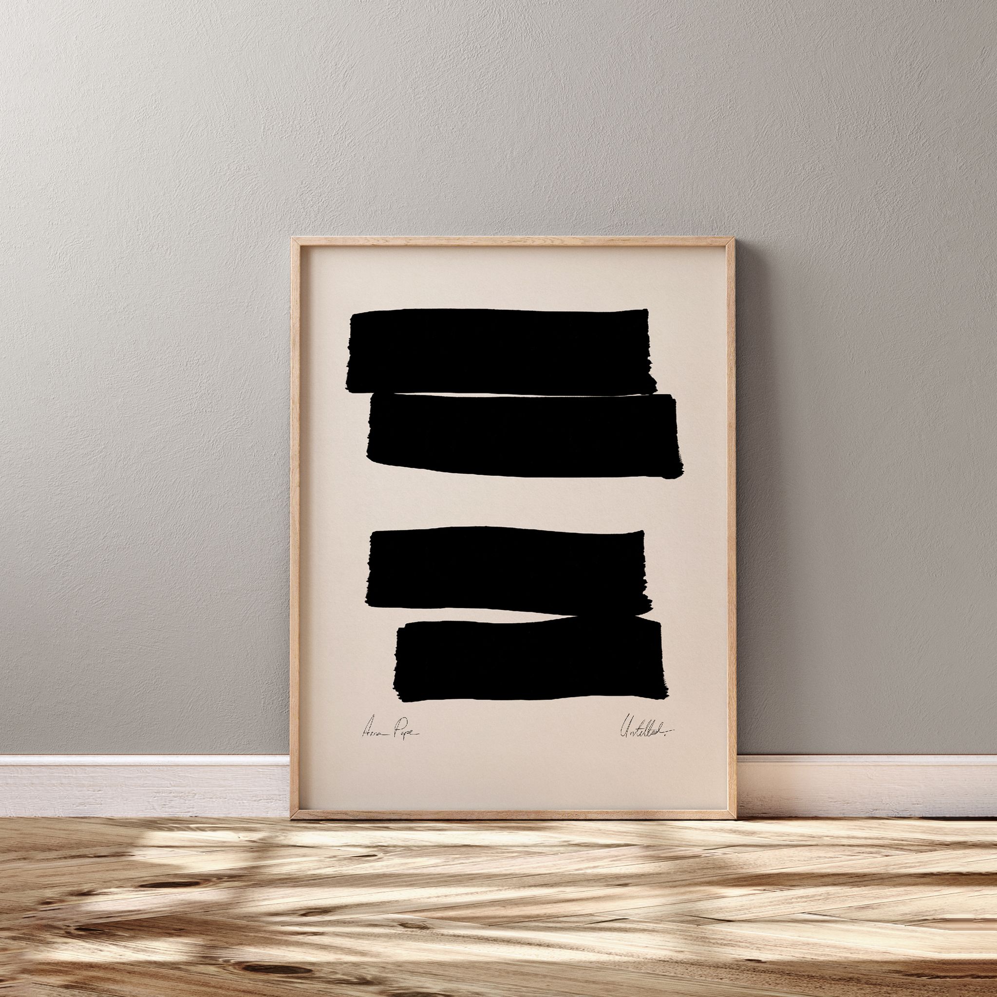 Framed abstract giclee art print 50x70cm