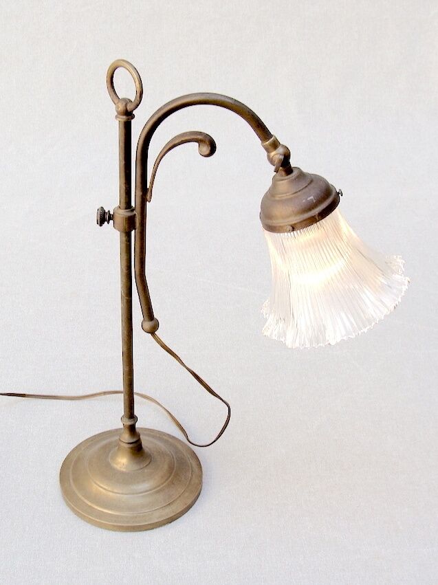 Art Deco brass lamp