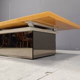 Vintage ash wood coffee table by Paul Michel, 1970s