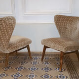 Chair Danish wingback Chair Scandinavian flesh small wing of Elias Svedberg