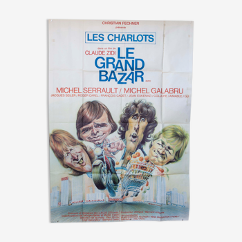 Affiche "Le grand bazar Les Charlots" 1973 - 120x160cm