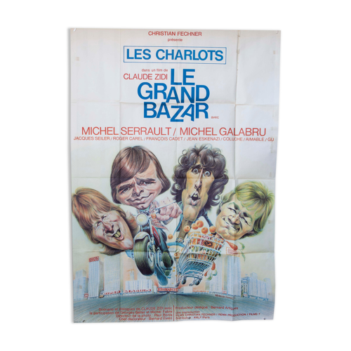 Poster "The Big Bazaar Les Charlots" 1973 - 120x160cm | Selency
