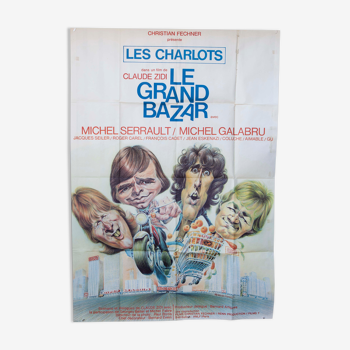 Poster "The Big Bazaar Les Charlots" 1973 - 120x160cm