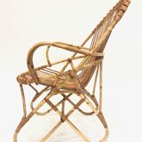 Rohe Noordwolde rattan chair, 1960, Netherlands