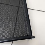 Coffee table in chromed metal and perforated sheet