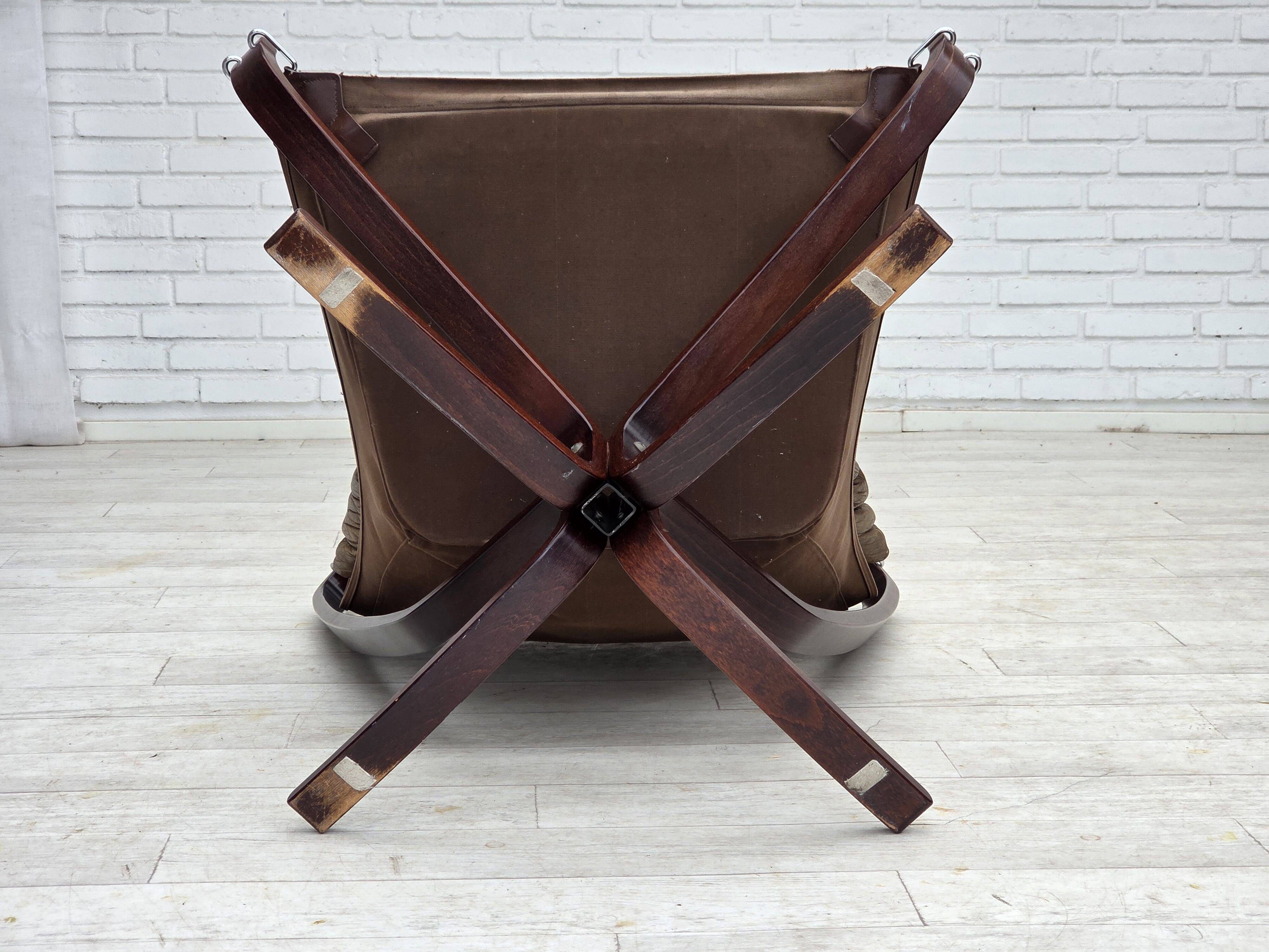 1970s, Norwegian design by Sigurd Ressel, armchair model "Falcon".