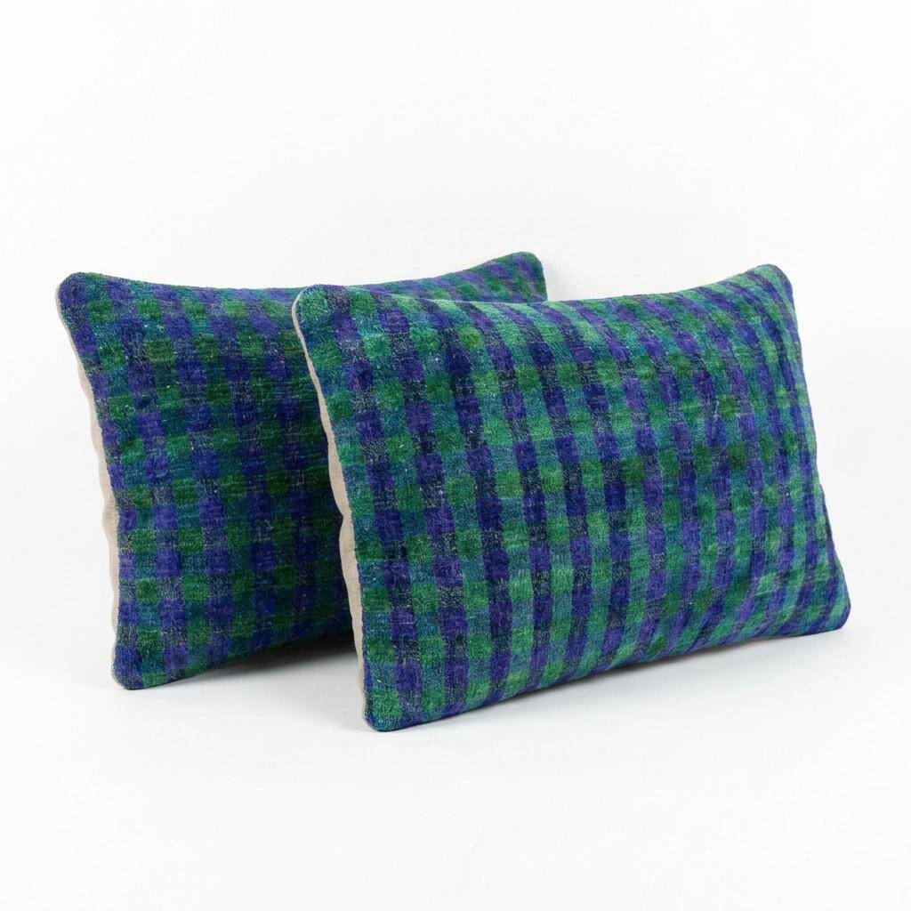 Set of 2 vintage Turkish cushion covers 41x58 cm