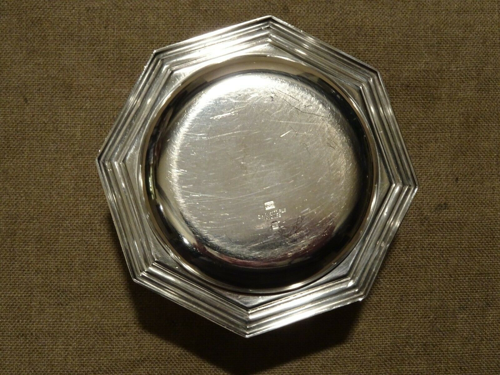Christofle silver metal candlestick