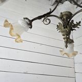 Ancien lustre en bronze 4 lumières