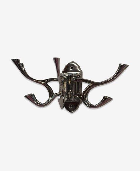 Chrome iron circular coat holder