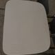 3 white Formica chairs