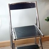 Folding stepladder chair italian design 1970