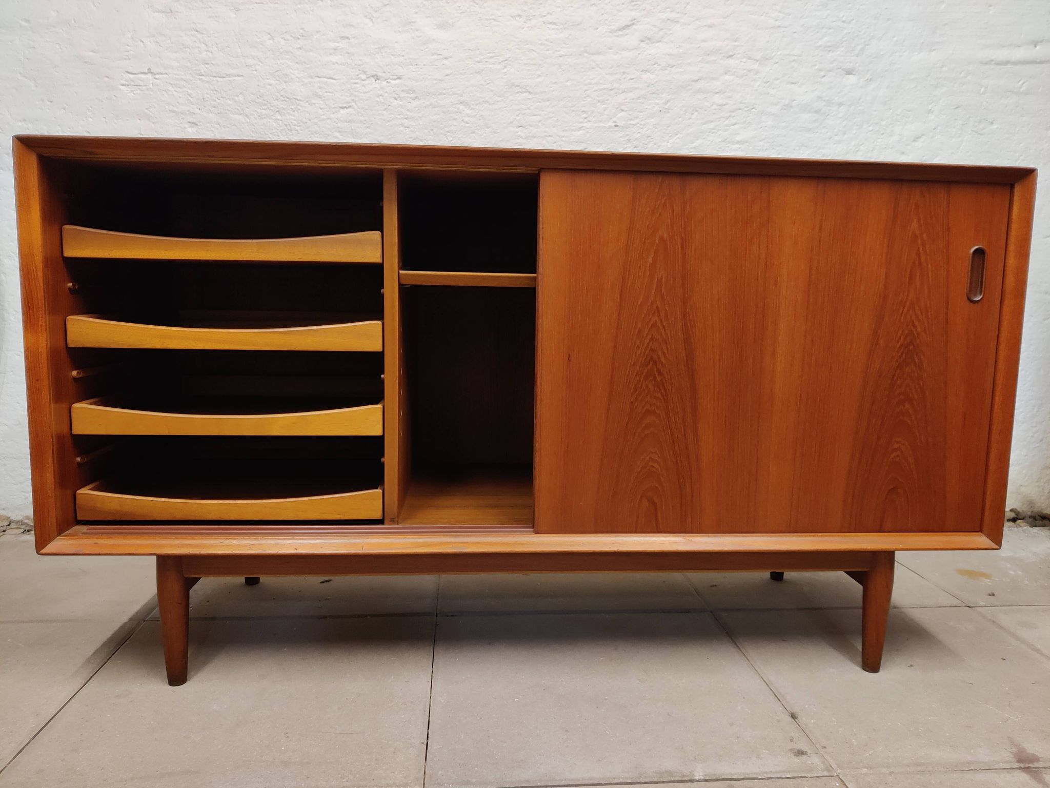 Danish teak enfilade OS11 by Arne Vodder for Sibast Furniture