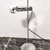 Chrome-Plated Brass Desk Lamp attr. to Giuseppe Ostuni for O-Luce, Italy