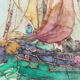 Set of 3 marine watercolours, signed Ghodrat Delbasteh.