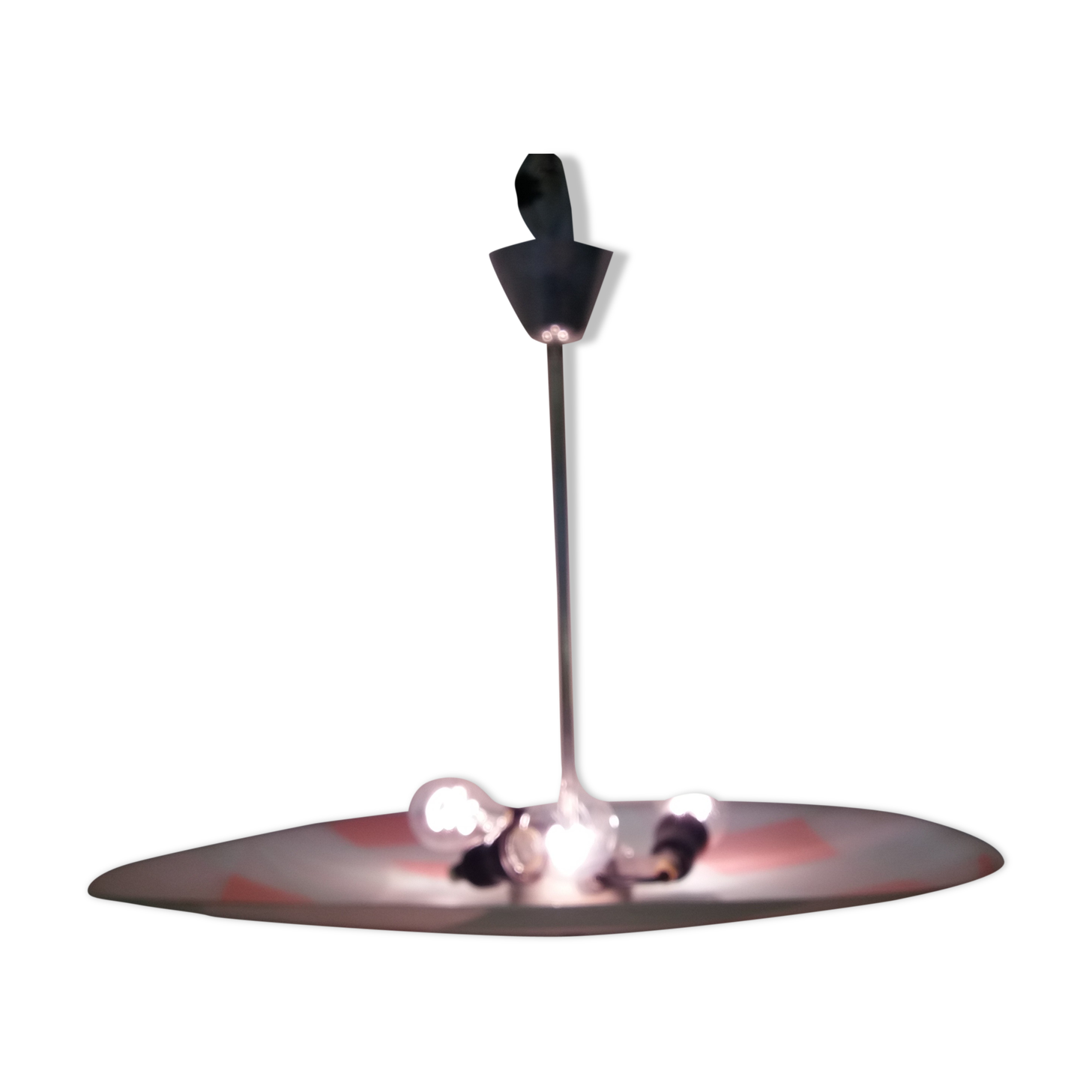 Mid-century design glass pendant/Napako, 1960's.
