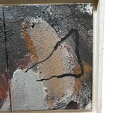 Framed canvas painting