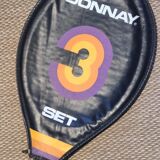 Tennis racket and its vintage cover