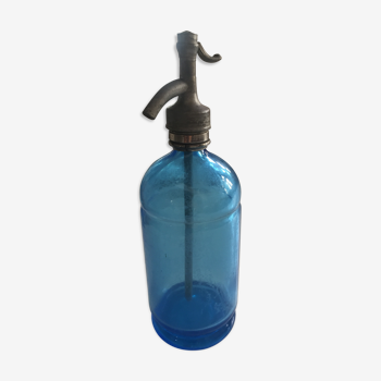 Blue vintage siphon