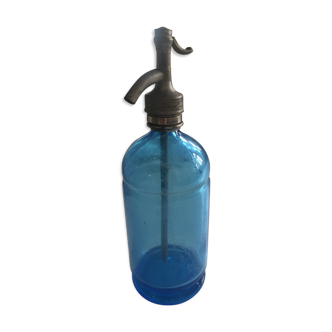 Blue vintage siphon