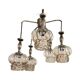Mid-century modern cascade chandelier veb narva leuchten, germany, 1970s.