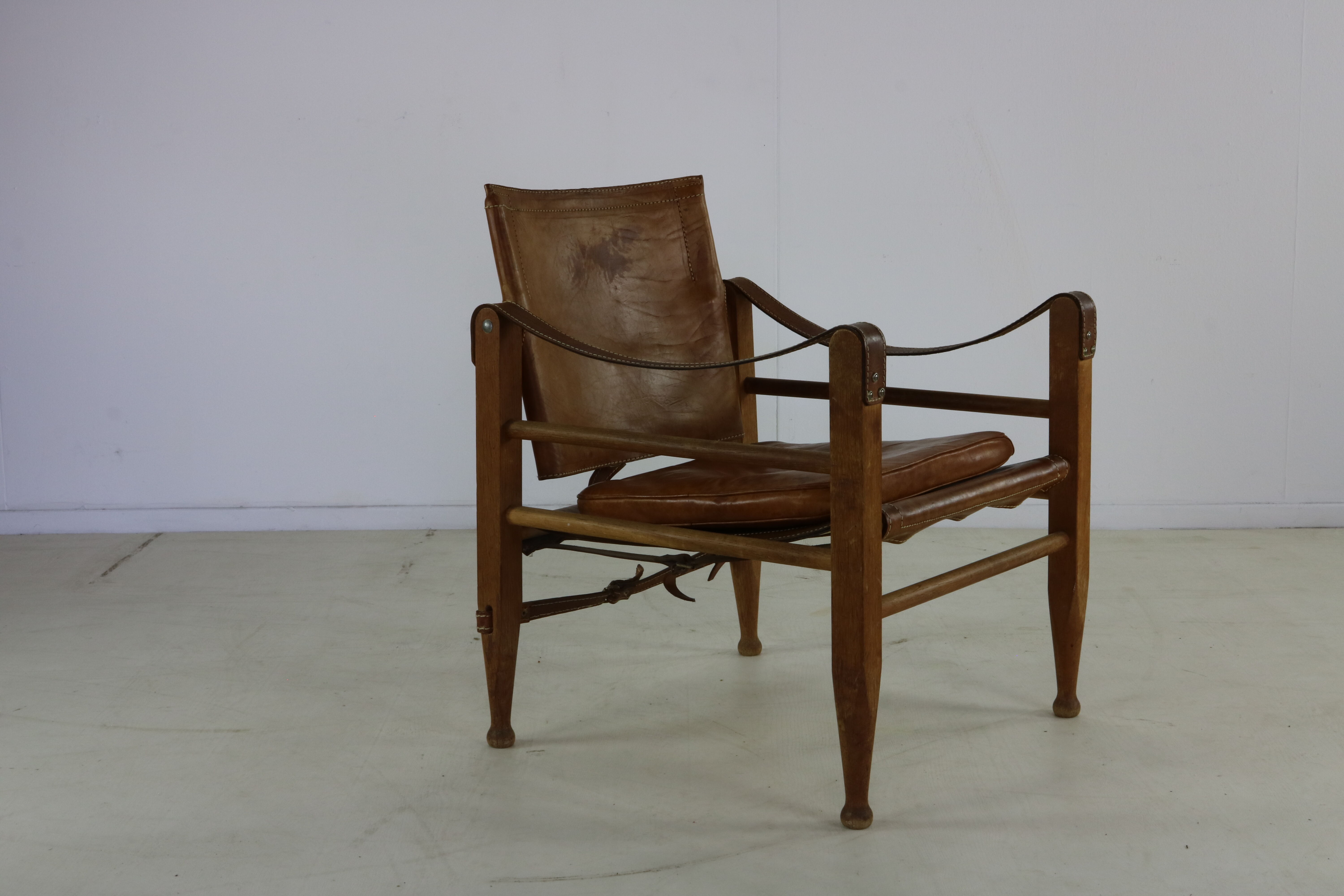 Sixties safari chair by Aage Bruun & son Denmark