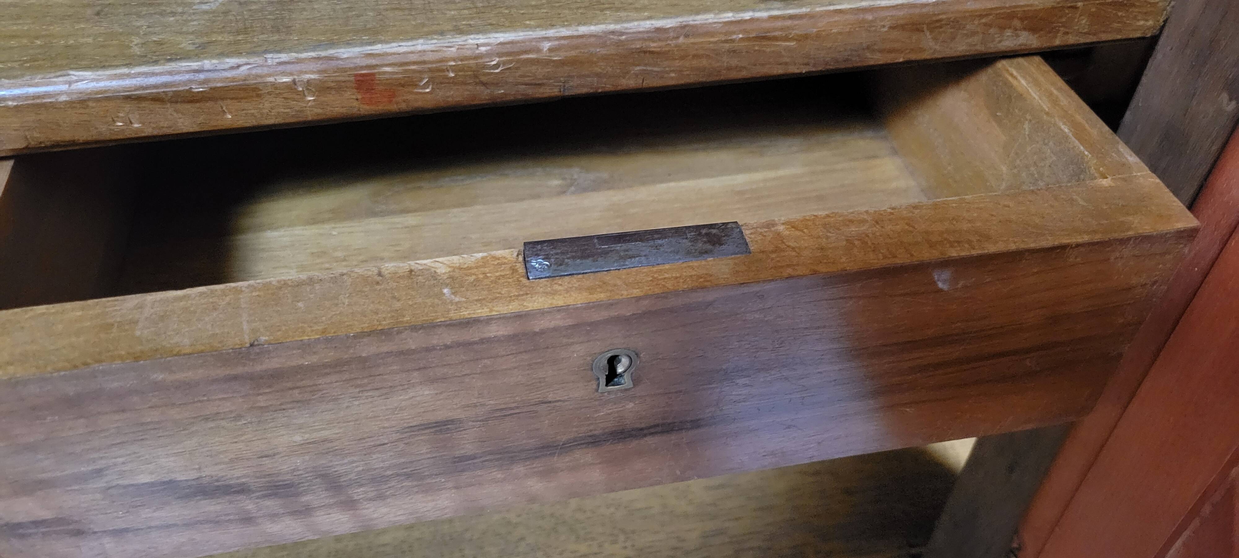 Art Deco period wardrobe in burr walnut
