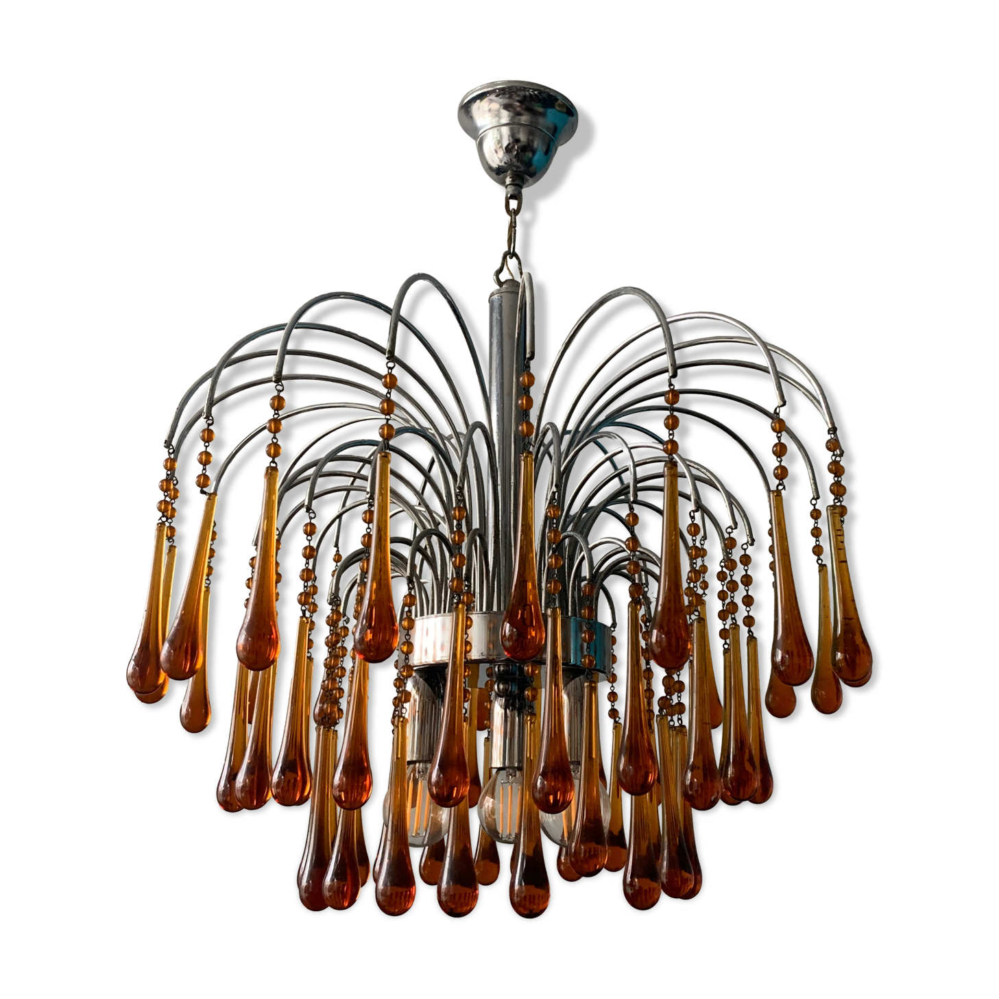 Lustre Paolo Venini pour Murano 1960 Selency