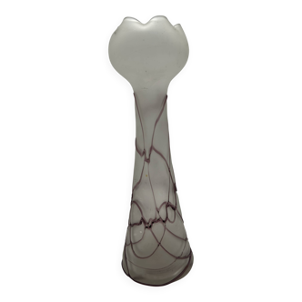 Art Nouveau glass vase attributed to Loetz.