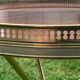 Pair of tripod and brass tripod side tables 1950
