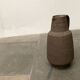 Brutalist German vase on a mid-century stand by Krösselbach Keramik, 1960s.
