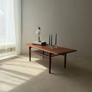Table basse en teck Grete Jalk Glostrup Møbelfabrik années 1960